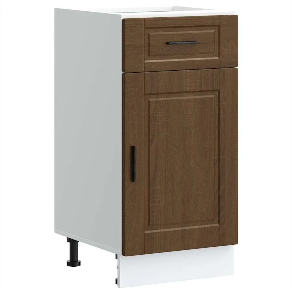 Mobile Basso Cucina SYFAX Rovere Marrone | Design Porto Multistrato - 1
