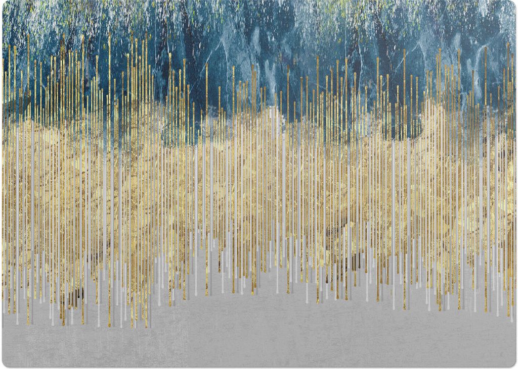 Vertikale Linien abstrakt – Bodenschutzmatte – Stuhlunterlage 140x100 cm – Rutschfest – Hartbodenmatte