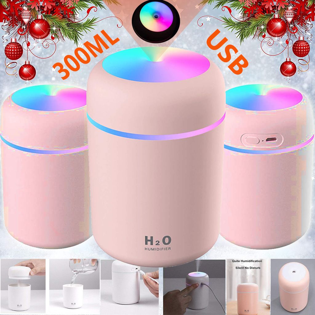 ABS Luftbefeuchter LED Ultraschall Duftöl Aroma Diffuser Humidifier Diffusor USB 