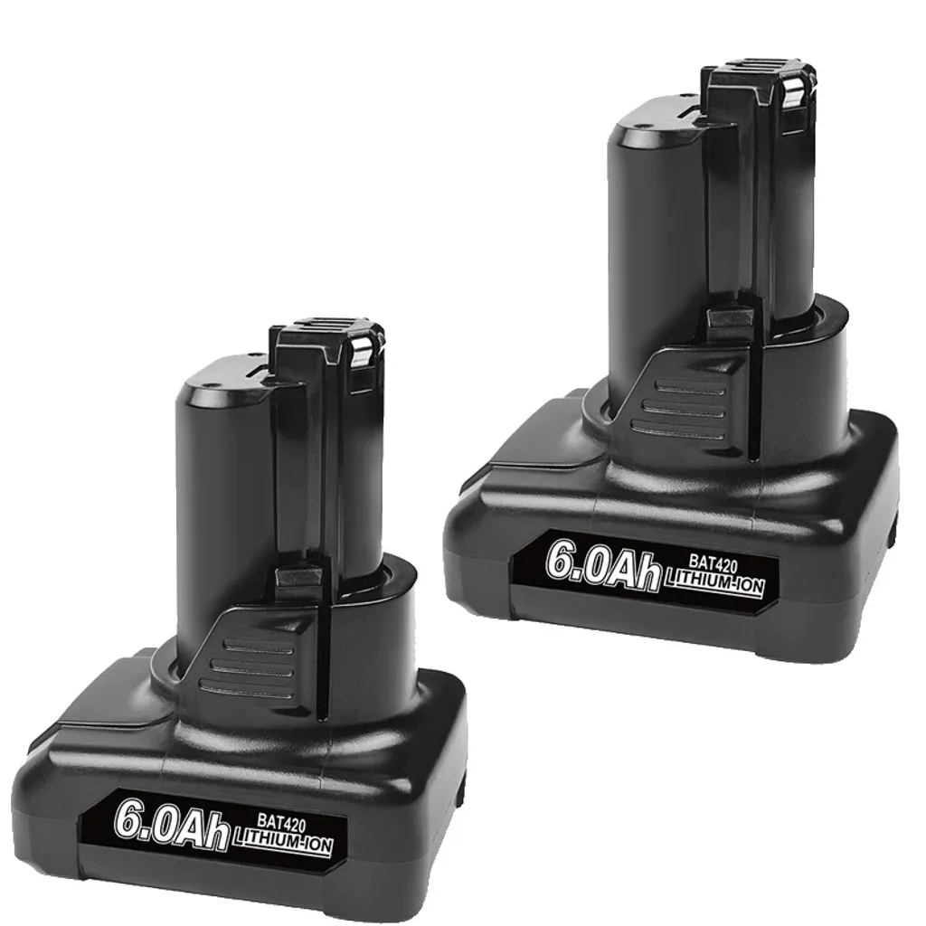 Batterie BAT420 10,8V 6000mAh Lithium pour Outillage Bosch - Lot de 2