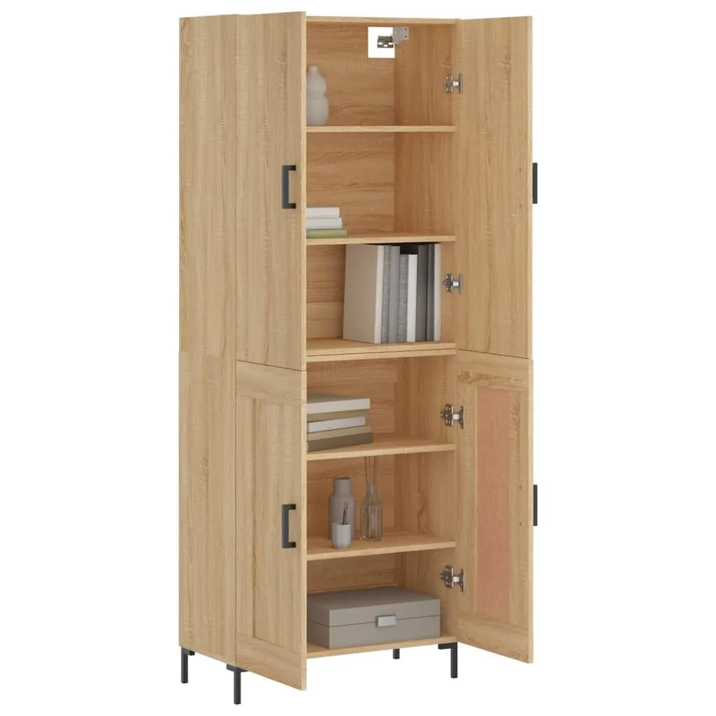 Mobile Alto vidaXL Quercia Sonoma 180cm Credenza Salotto Moderna - 3