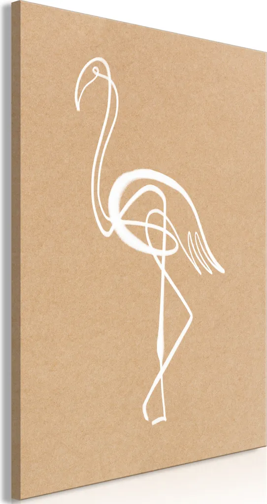 Quadro Fenicottero Bianco 80x120 cm | Decorazione Parete Moderna TNT