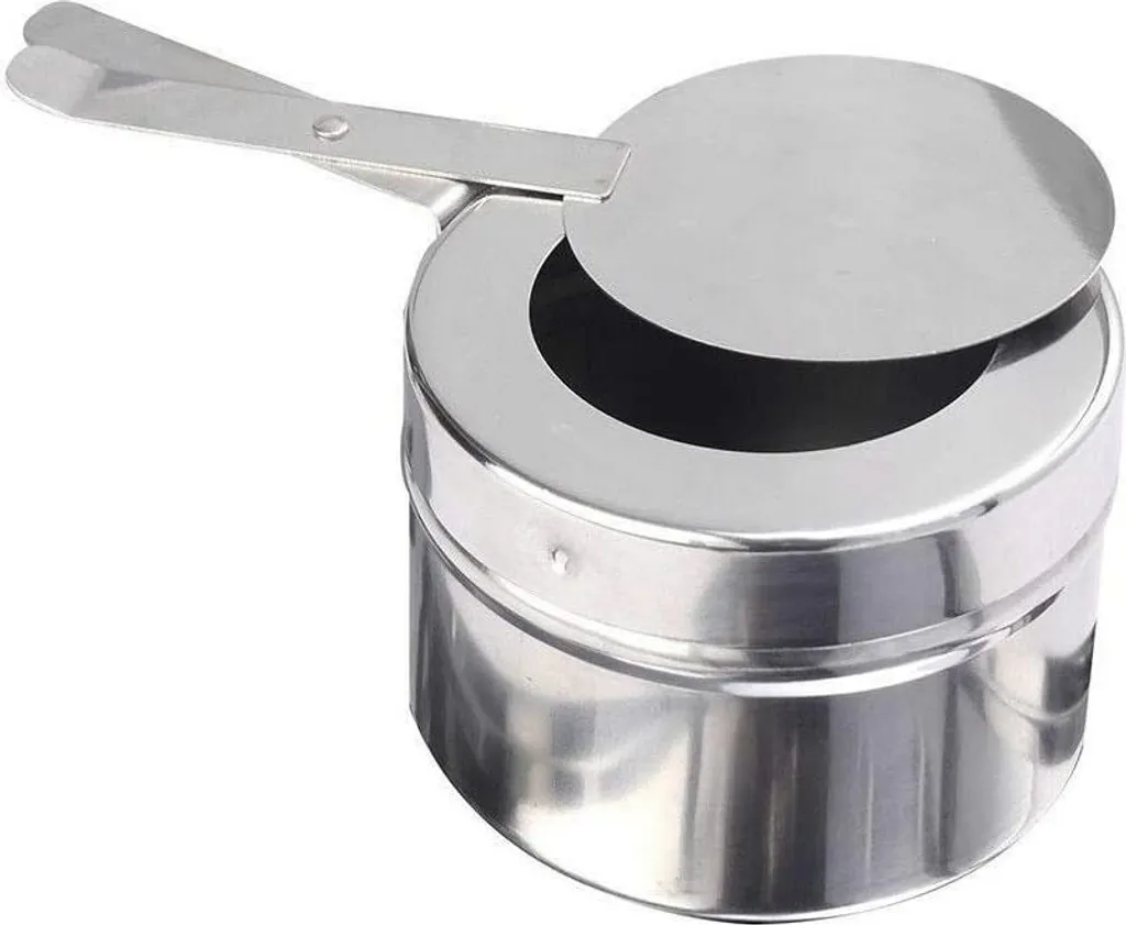 Chauffe-Plat Professionnel de Buffet avec Support Pâte à Brûler Inox Carré