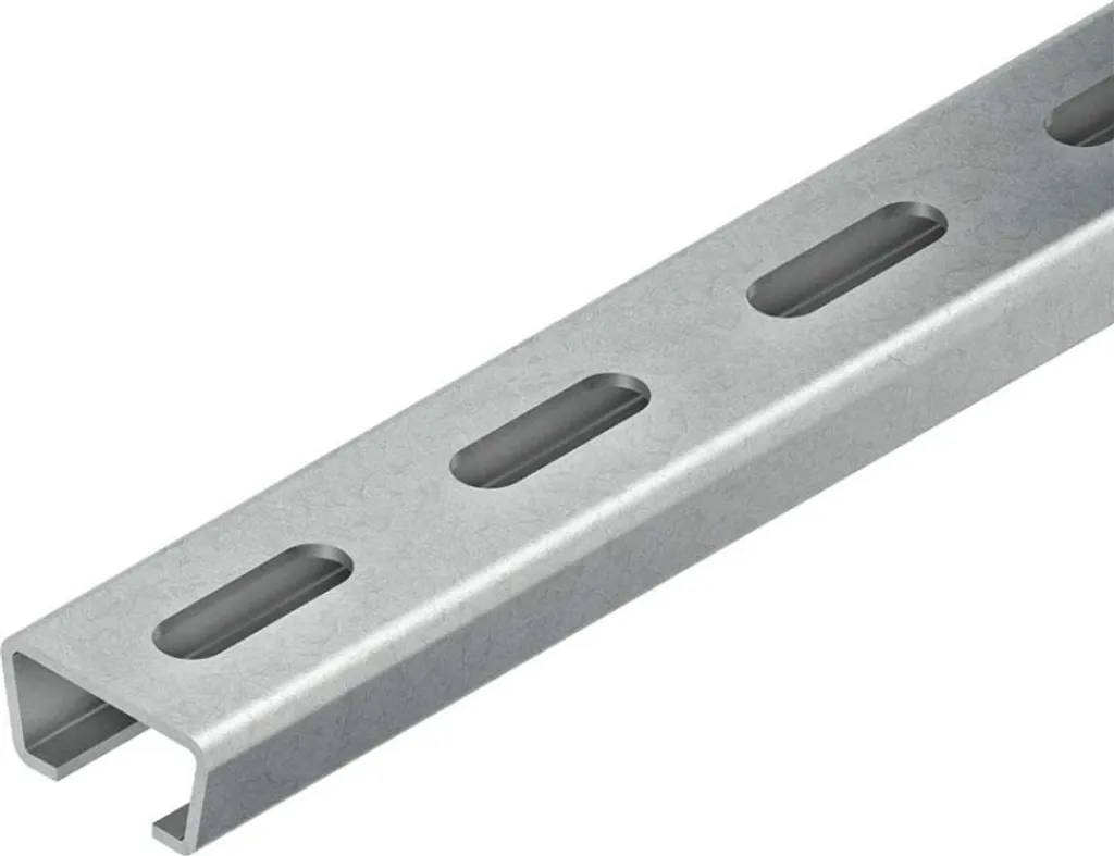 Rail d'ancrage pour supportage technique 2m profilé C 2000x35x18 2980/2