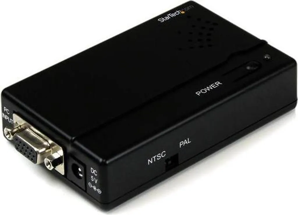 Adaptateur VGA vers S-Vidéo et RCA Composite - Boîtier de Conversion PC - 6
