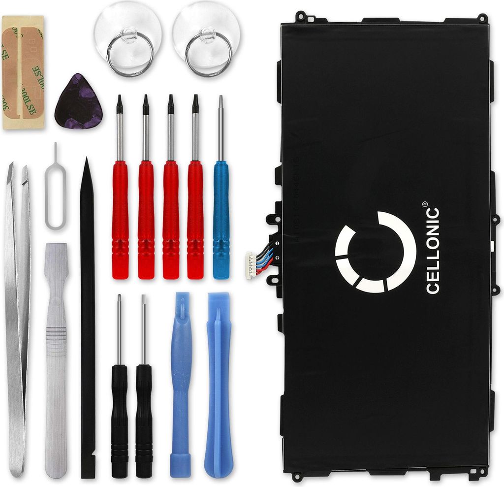 CELLONIC 1x Akku für Tablet Kompatibel mit Samsung GT-P5210 Galaxy Tab 3 10.1, GT-P5220 Galaxy Tab 3 10.1, GT-P5200 Galaxy Tab 3 10.1, T4500E - (6...