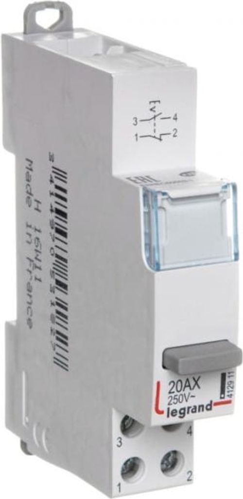 Legrand 412911 Cx3 Drucksch. 20a 1s+1Ö 230v