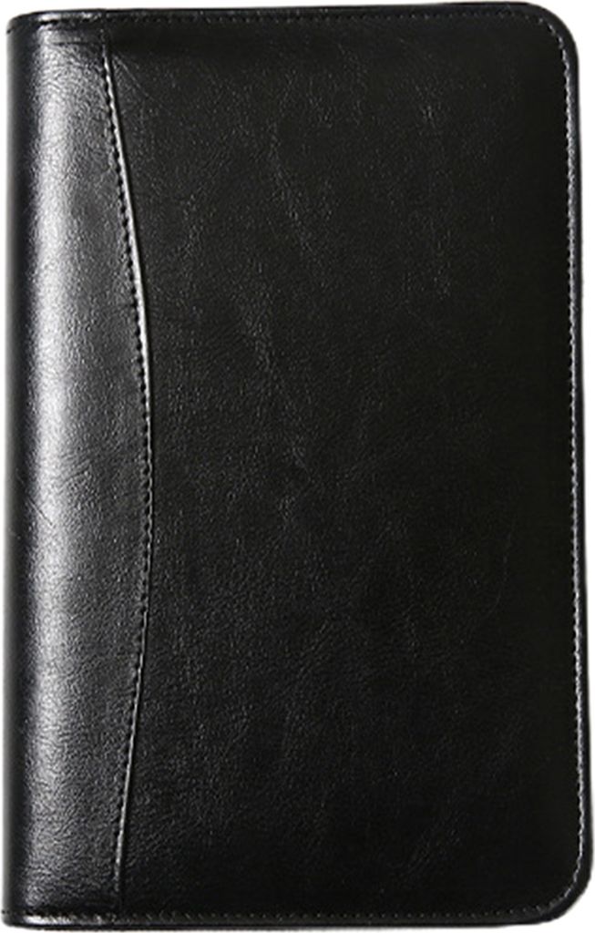 HINWEIS BUCH LOSSLAF-BAG BAG DESIGN ZIPPER SPIRAL BORD A6 Writing Journal Notebook Office Supplies-Schwarz