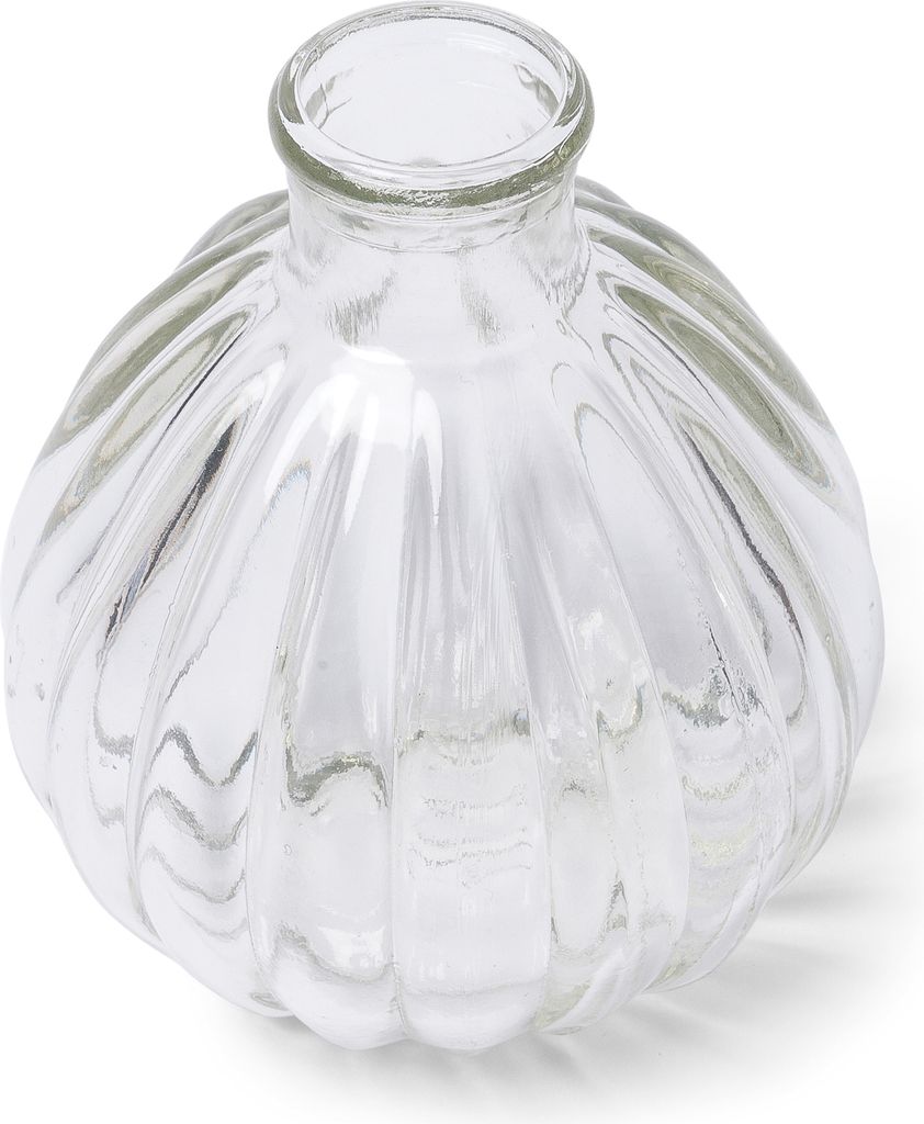 Schicke Dekovase 10cm transparent - Einheitsgröße