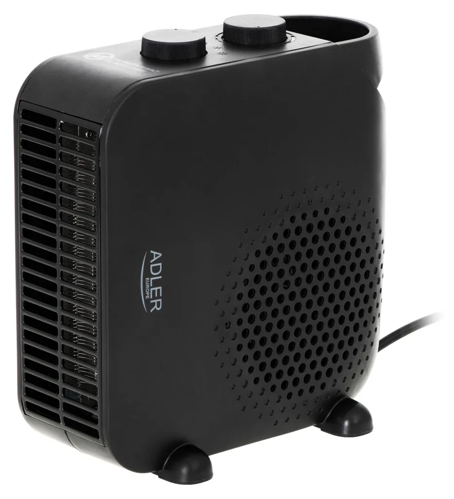 Adler AD 7725B Termoventilatore 2000W Nero | Riscaldatore d'Ambiente