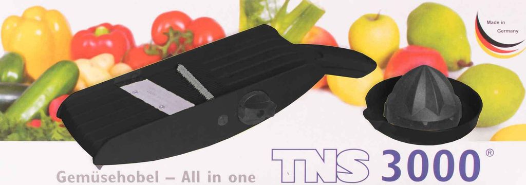 TNS 3000 All in ONE Gemüsehobel schwarz Gurkenhobel Produktbild 