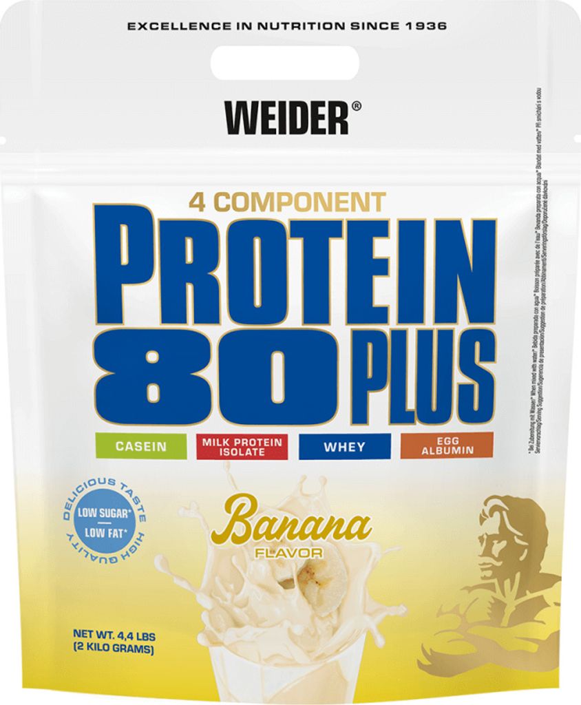 Weider Protein 80 Plus (2000g) Banana - Eiweiße - Produktbild 