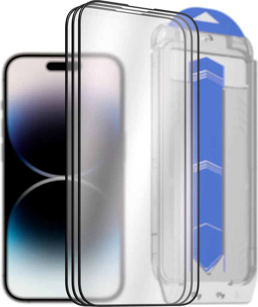 AlzaGuard 2.5D Vetro iPhone 14 Pro - 3 Pezzi con EasyFit Applicatore