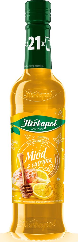 Herbapol citrónový a medový sirup, 420 ml Obrázok produktu 