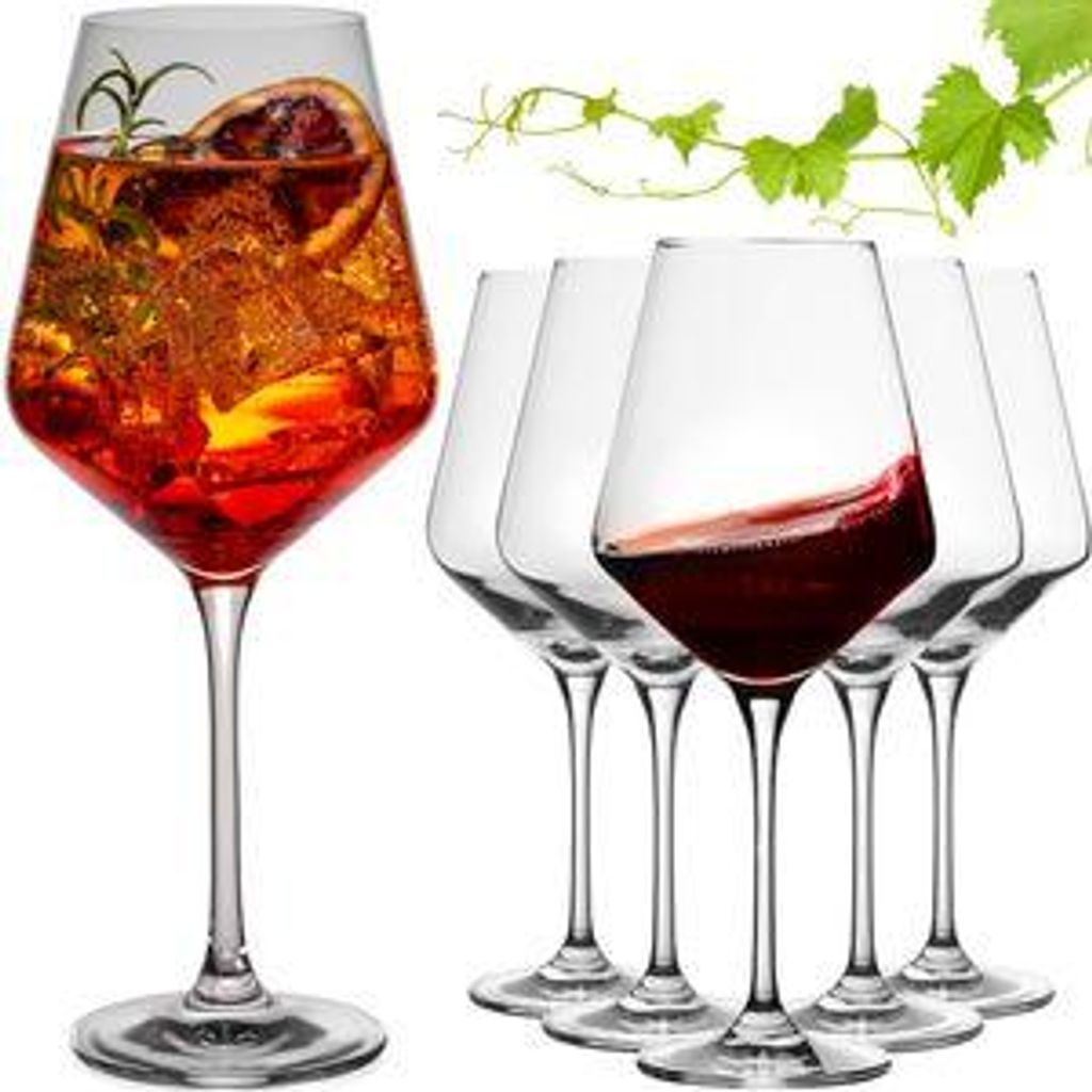 IMPERIAL glass Aperitif Glas Set 6x 580ml - Aperitif Gläser Spritzglas aus Crystalline Glas spülmaschinenfest Serie "Athen"
