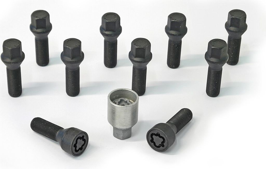 11x H&R Radschraube M14x1,25 M14 35mm SW17 17 mm B14253501SET