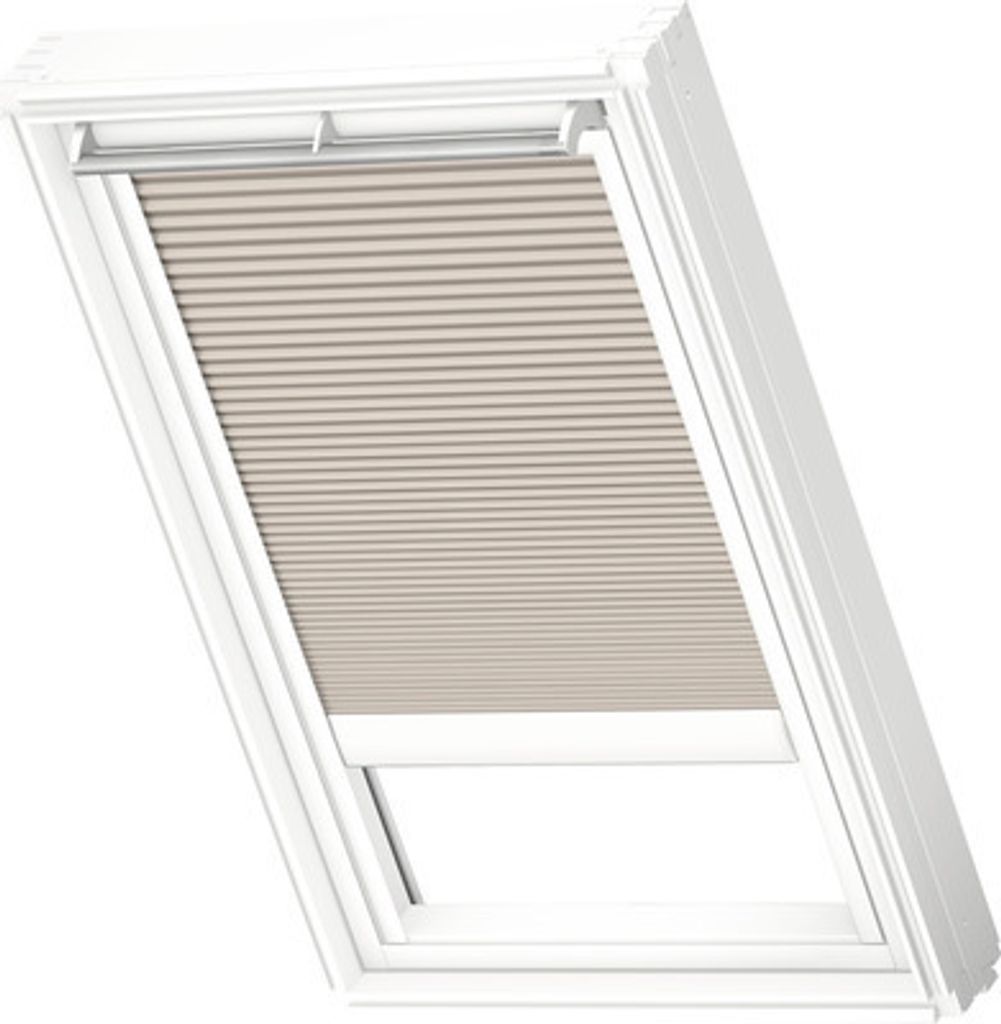 Velux Wabenplissee-Faltstore elektrisch cremegrau uni FMC MK12 1171S