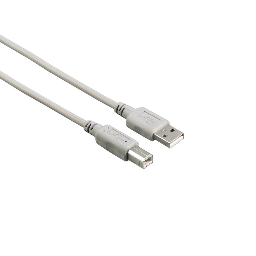 Hama 53722, 1,5 m, USB A, USB B, USB 2.0, Männlich/Weiblich, Grau