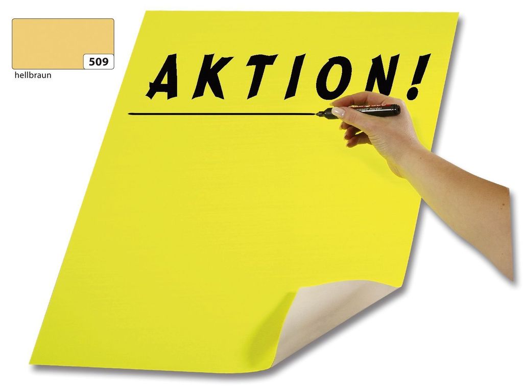 Kreul Plakatkarton 380g/m², 48x68cm, 10 Bogen, hellbraun