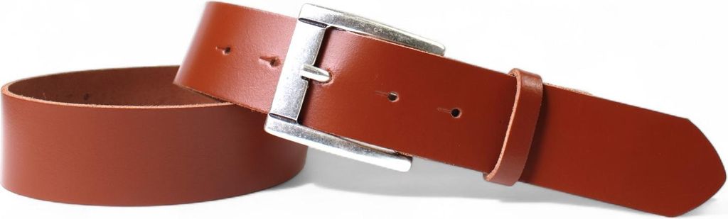 FRONHOFER Damen Ledergürtel 4 cm mit altsilbernen Gürtelschnalle, echt Leder