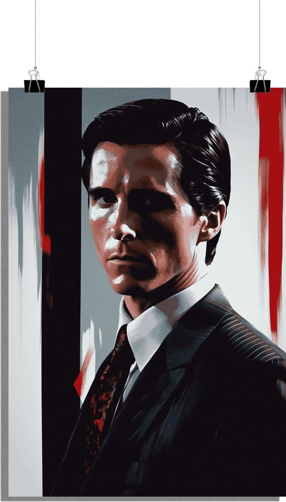 Film Poster - Patrick Bateman Poster - American Psycho Poster - 51x71cm - Perfekt zum Einrahmen