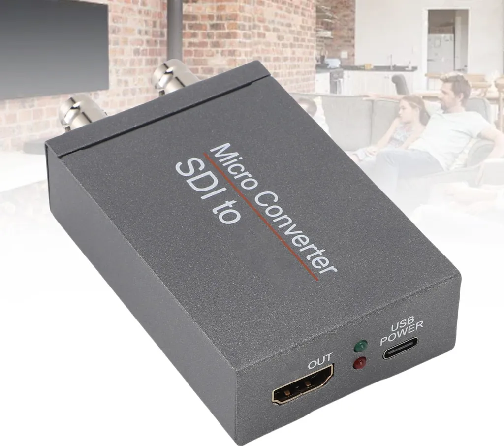 Boîtier SDI vers HDMI pour Projecteur et Caméra avec Sortie Loop-out BNC