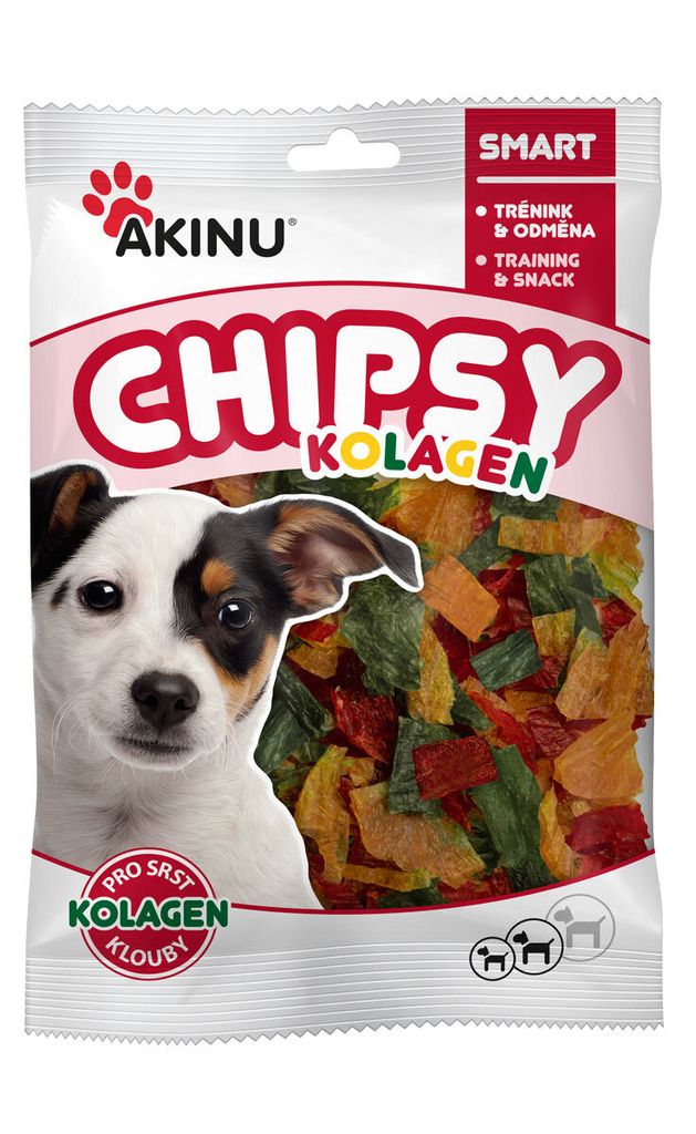 Akinu Kolagen chipsy pamlsek pro psy 60 g Obrázek produktu 