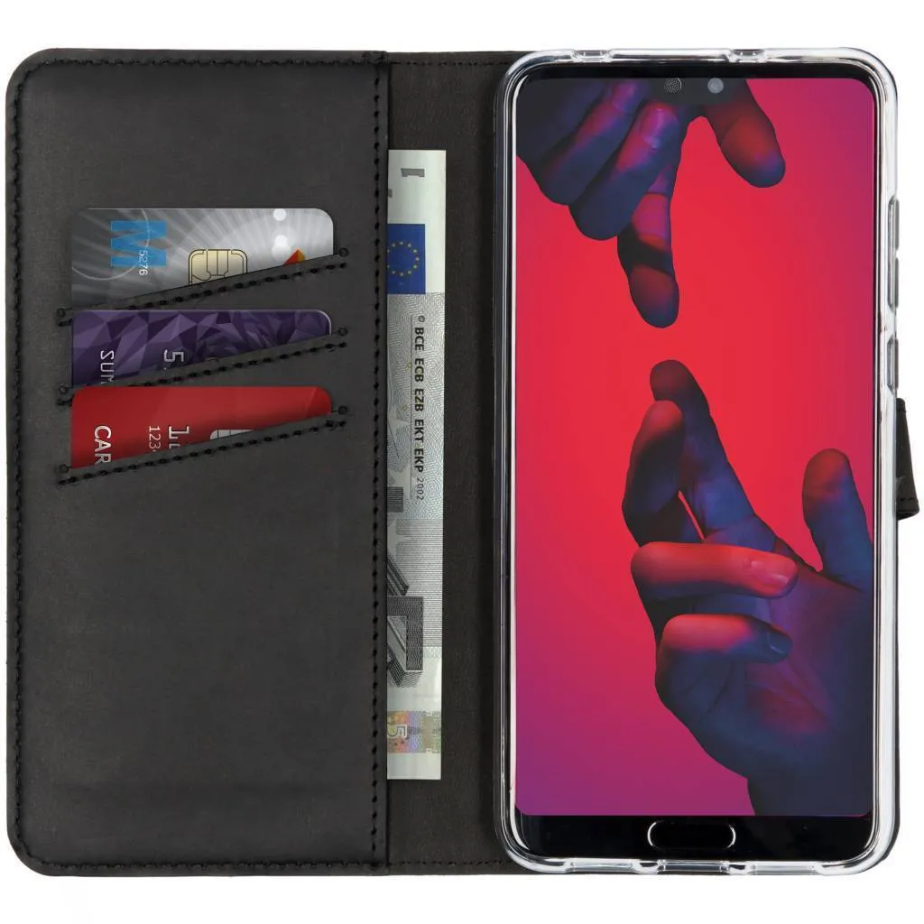 Moex Custodia A Libro In Similpelle Per Huawei P20 Lite - Portafoglio Con Supporto, Slot Per Carte E Contanti - Nero - 2