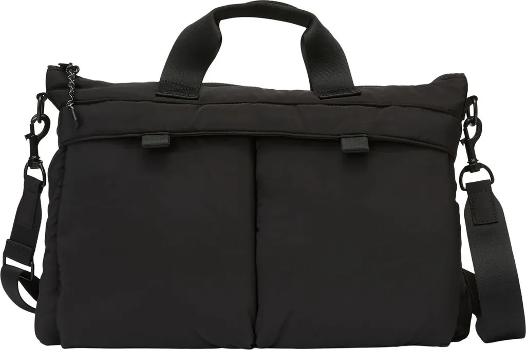 Marc O'Polo Malthe Business Bag Noir - Sacoche Ordinateur Cuir Premium