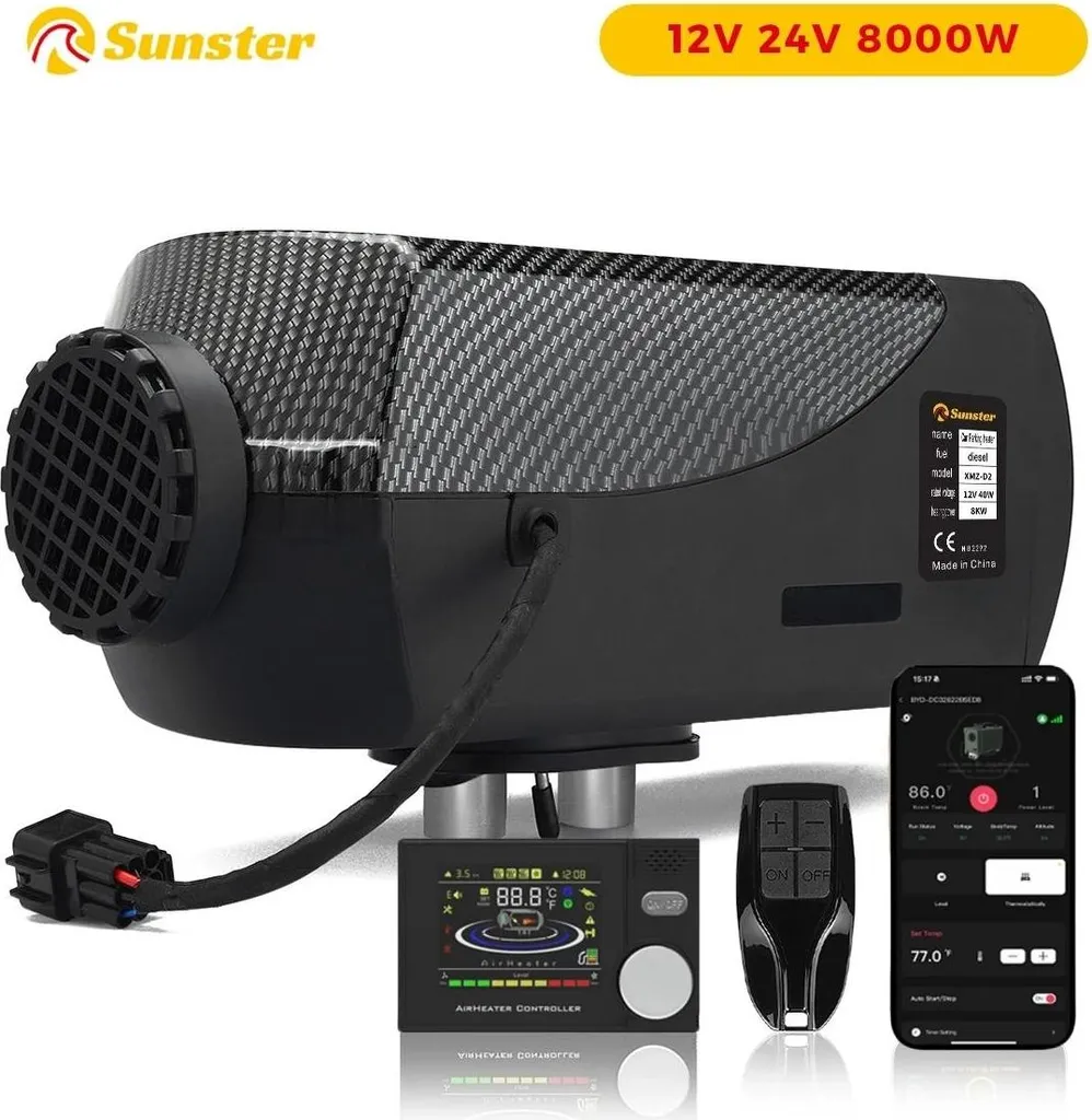 Chauffage de stationnement diesel silencieux 8kW pour camping-car et van