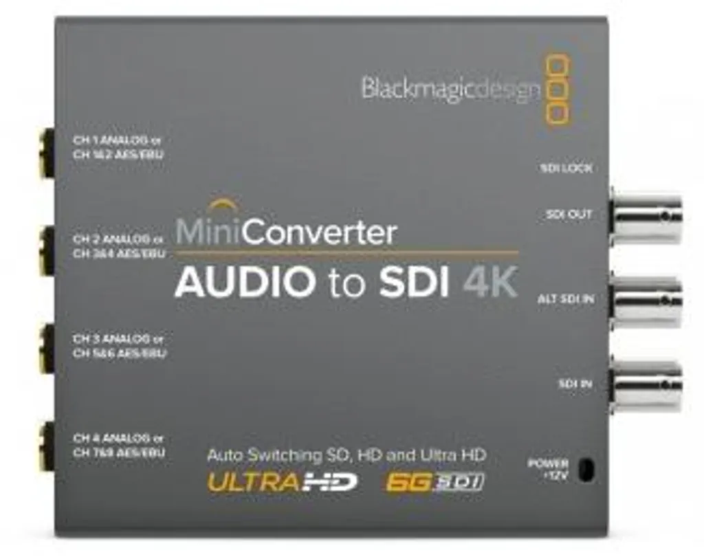 Mini Convertisseur Audio vers SDI 4K avec Technologie 6G-SDI Intégrée