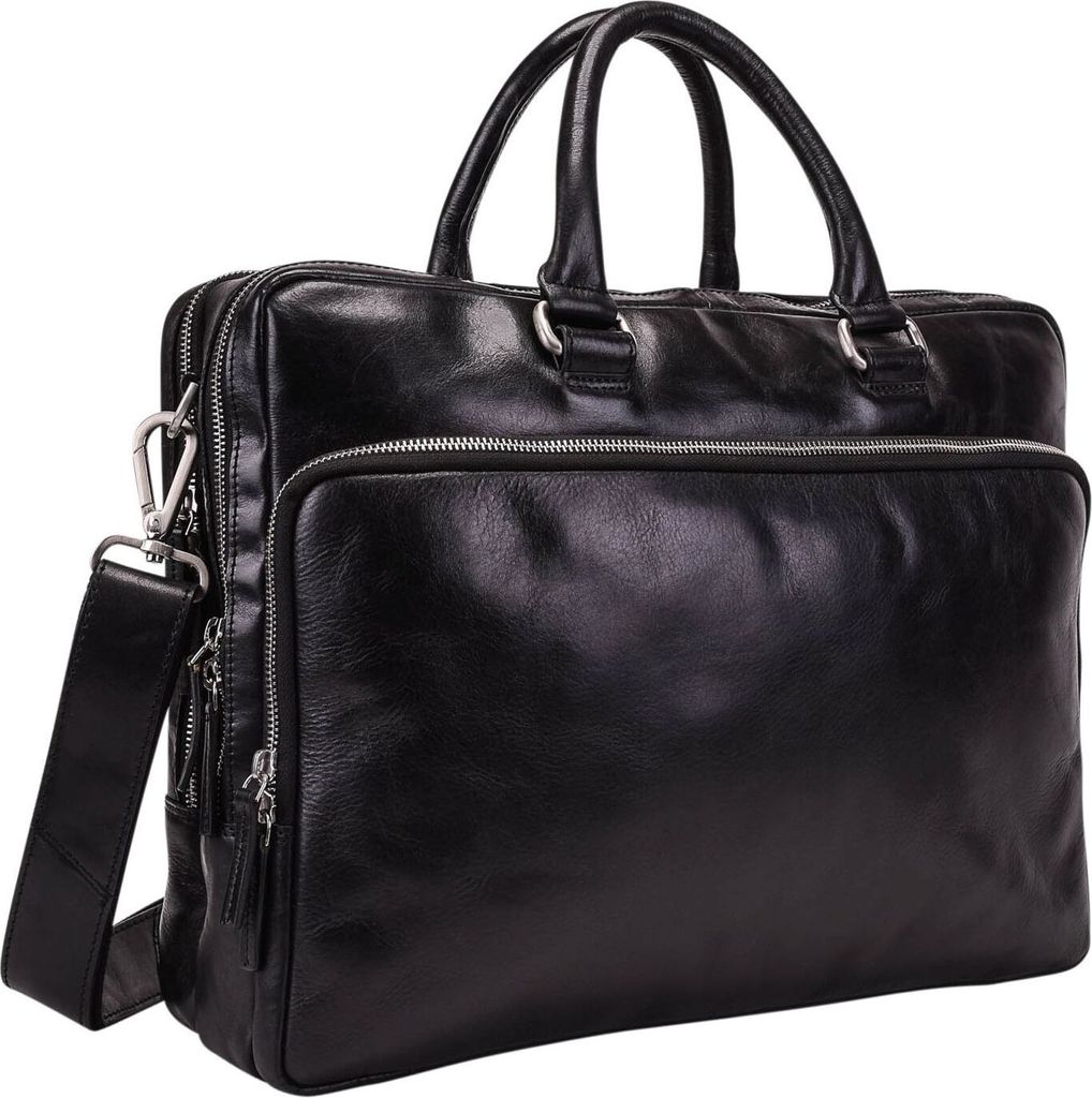 LEONHARD HEYDEN Leder Businesstasche mit Laptopfach Produktbild 