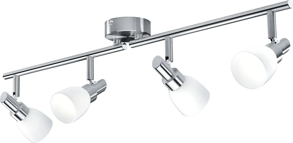 Osram G9 LED Plafoniera Professionale 4 Fiamme Argento e Vetro