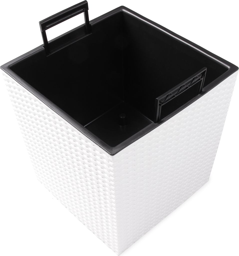 Blumentopf + Einsatz Blumenkübel Rattan RATO LOW DRTS325L Produktbild 9