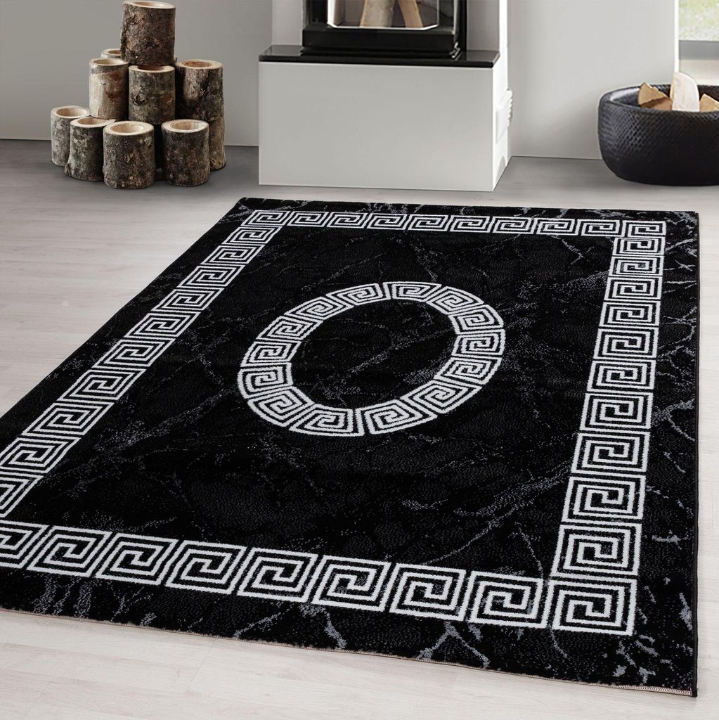 Carpetsale24 Modern Designer Teppich Wohnzimmer Trendmuster, Kurzflor Teppich Rechteckig Weich und Pflegeleicht, Grösse: 160x230 cm