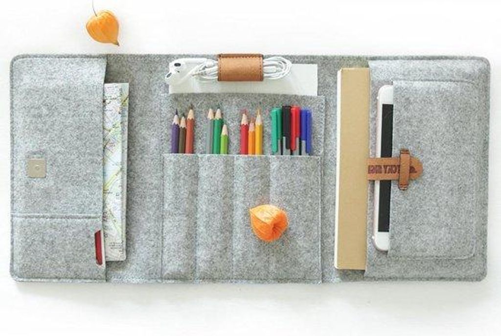 Lichtgrauer Tablet Etui 7 Zoll für Mini Notebook