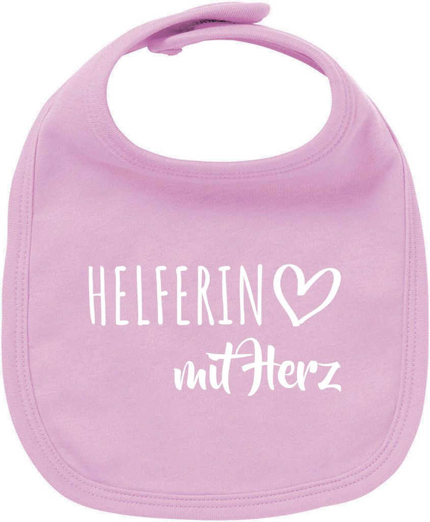 Huuraa Unisex Babylatz Herferin mit Herz Geschenk Babypink Baumwolle Herferin Mitbringsel
