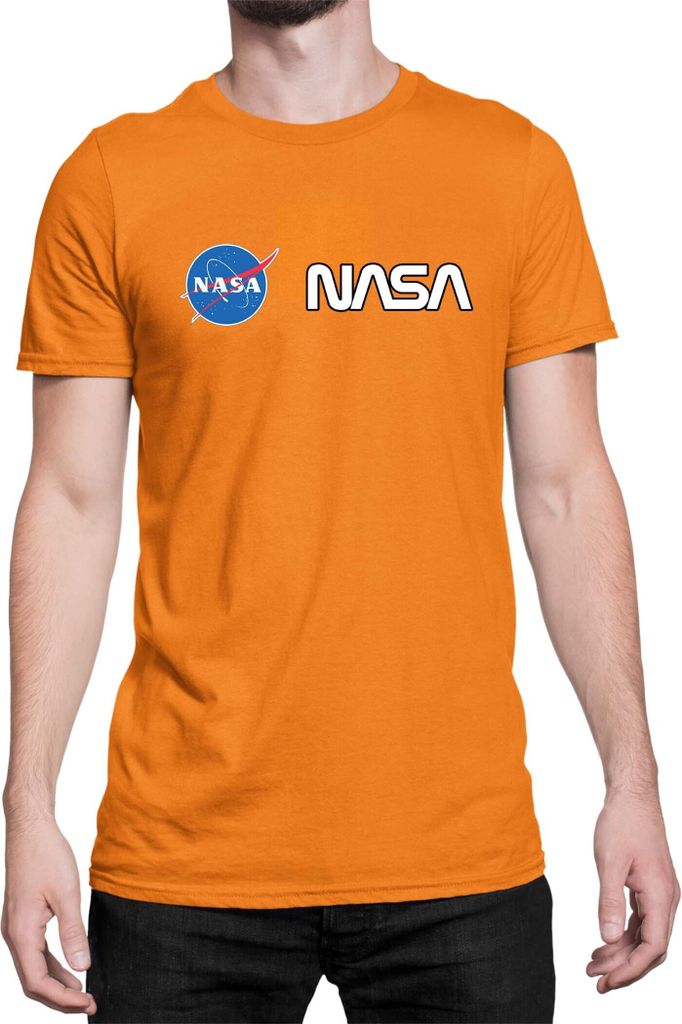 Herren T-Shirt Nasa Space Theme Nasa 010, Man 2XL / Orange