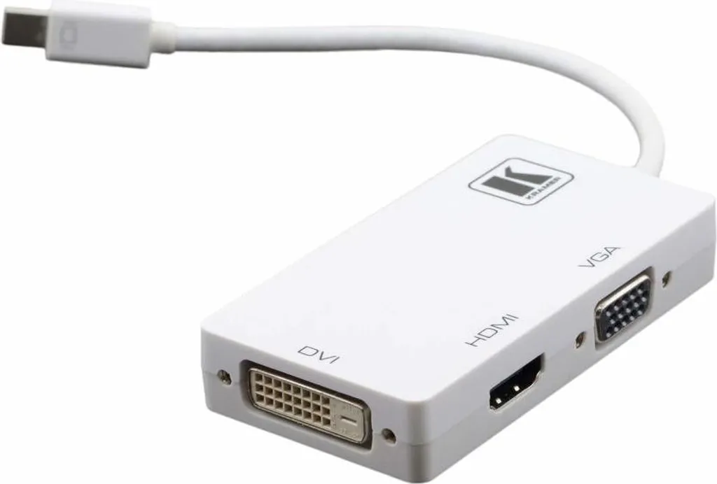 Adaptateur Kramer ADC-MDP/M1 Mini DisplayPort vers DVI 1920x1200 Blanc