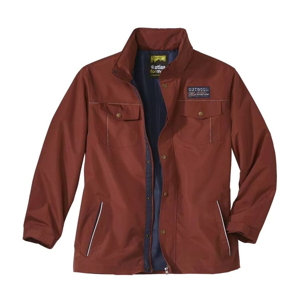 Atlas For Men - Parka wasserabweisend für Herren AF436 (XL) (Ziegelrot)
