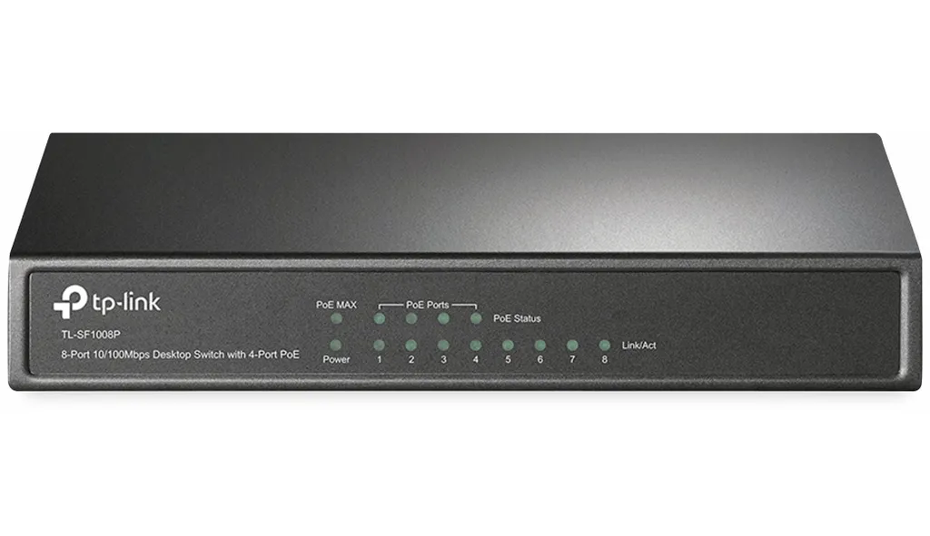 TP-Link TL-SF1008P Switch 8 Porte PoE - Soluzione Plug & Play per Sicurezza