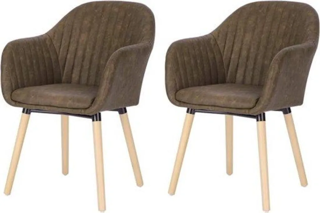 Chaises ergonomiques marron pour télétravail avec accoudoirs confort