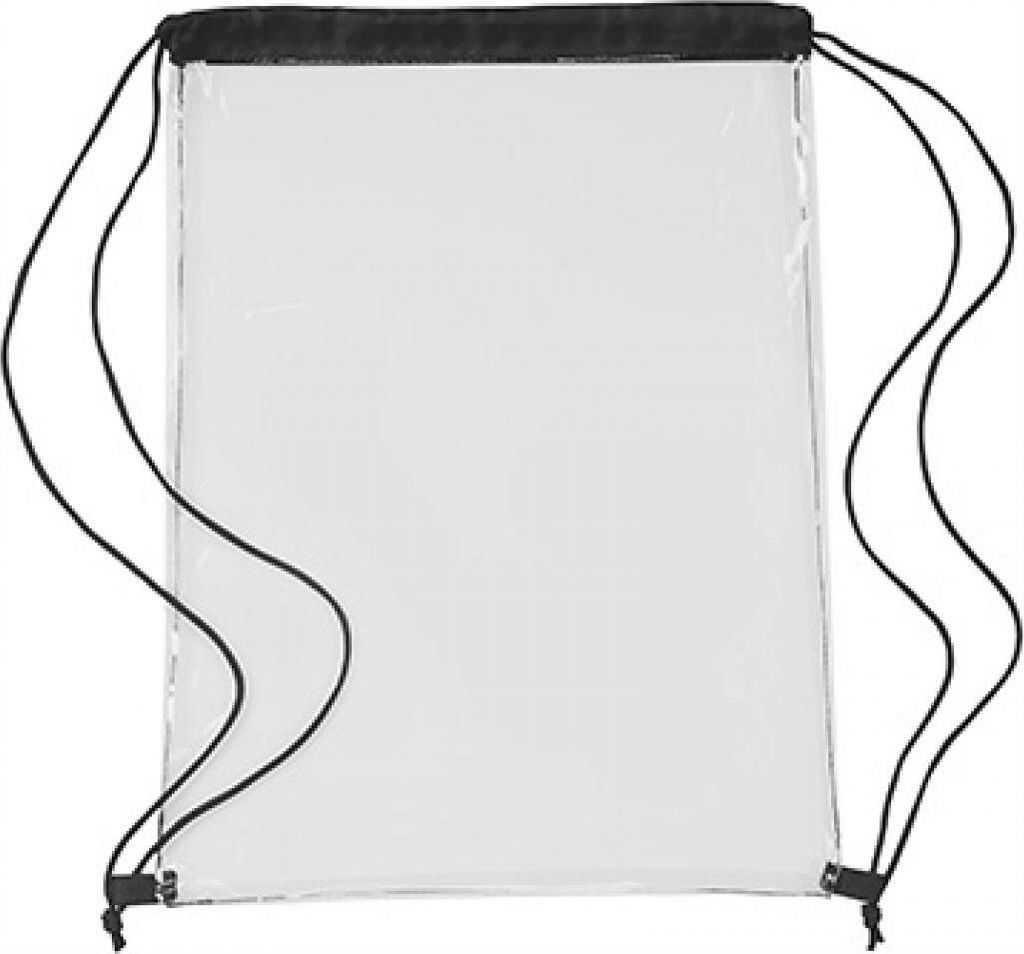 L-merch Transparent PVC Drawstring Backpack Produktbild 
