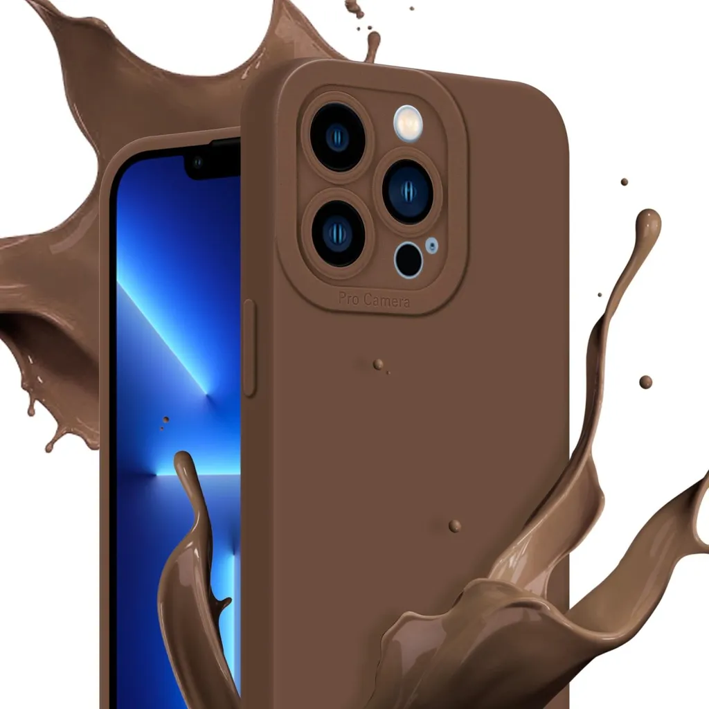 Cover iPhone 13 Pro Cadorabo Marrone - Silicone Morbido e Resistente - 7