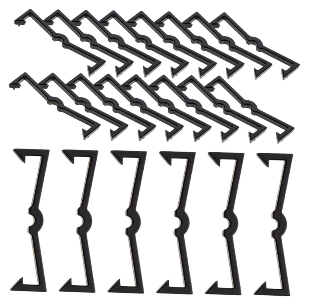 50 Stück Pegboard Clips Praktische Hakenverschlussschnallen für Stecktafeln Sicherer Halt für Werkzeuge und Zubehör zur Organisation von Gegens...
