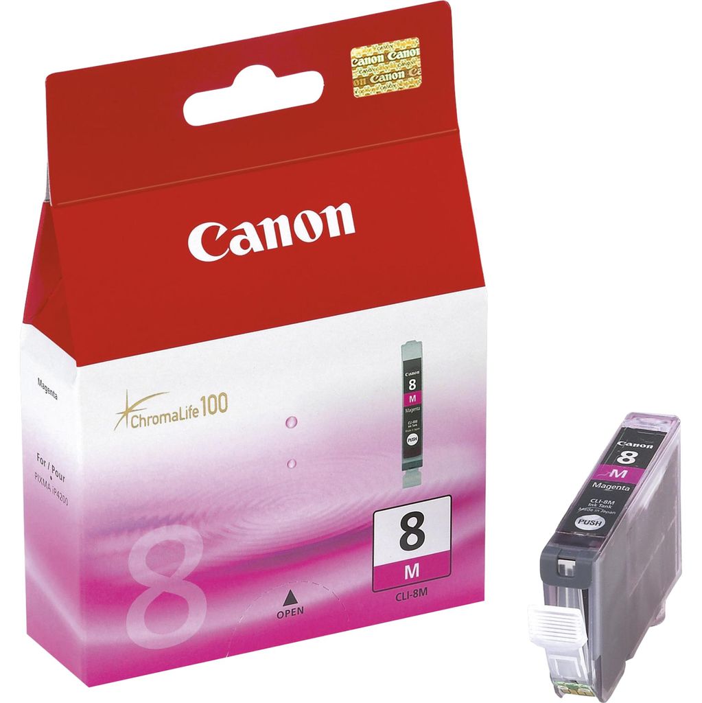 Canon 0622B001, inktcartridge CLI-8, magenta Productafbeelding 