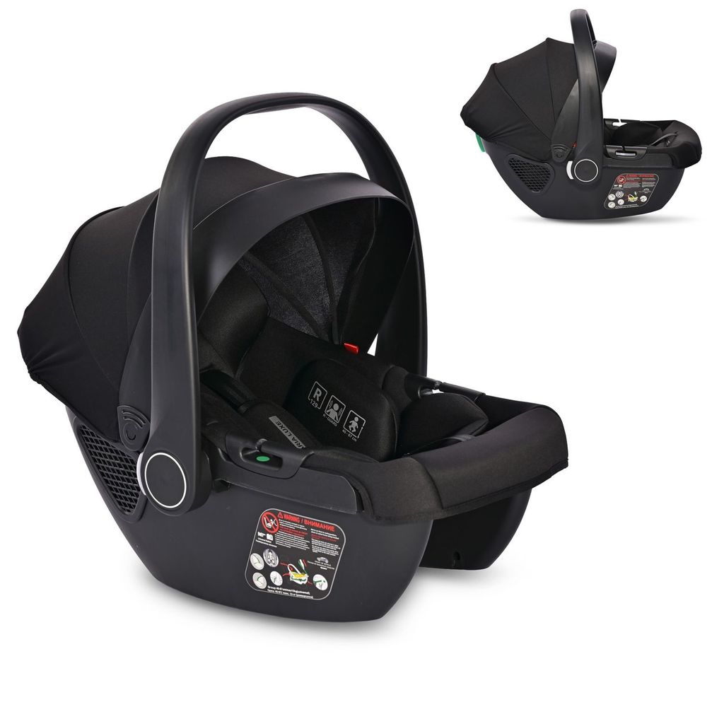 Lorelli Babyschale i-Size Aria Luxe (40 - 87 cm) verstellbar, Memory-Schaum schwarz