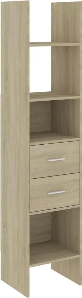 vidaXL Bücherregal Sonoma-Eiche 40x35x180 cm Holzwerkstoff