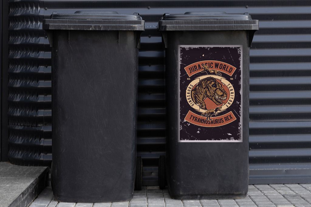 MuchoWow - Mültonnen-sticker - Sticker - Aufkleber für die Mülltonne