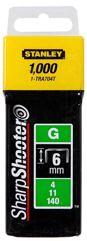 Stanley 1-TRA708T Stanley Klammern Typ G 12mm 1000 St Immagine del prodotto 